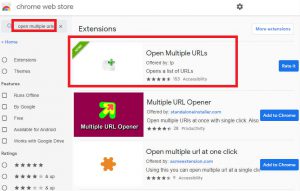 Google Chrome 浏览器安装Open Multiple URLs插件